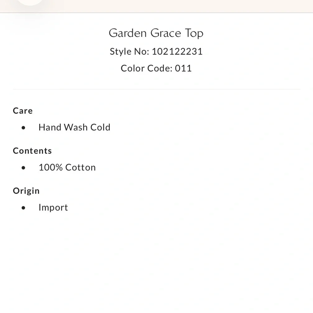 NWOT Free People Garden Grace Embroidered Top- Ivory Combo - Picture 5 of 8